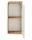ARUBA 4-teilige Badkombination 80cm | inkl. LED-Spiegel und Aufsatz-Waschbecken | eiche - weiß-hochglanz