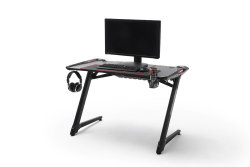 Gaming Desk Schreibtisch DXRacer Master LED 120cm | Carbon-Optik