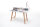 Schreibtisch Homeoffice Tiffy 110cm | weiss-matt mit Massivholz-Beinen