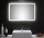Badset KUBOA 4-teilig 90cm breit | Waschplatz, Touch-LED-Spiegel & 2x Hochschrank | weiß-hochglanz