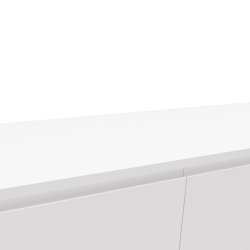 Lowboard PATET 120cm | mit Schublade & Klappfach | weiß matt