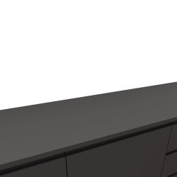 Sideboard PATET 150cm | mit 2 T&uuml;ren und 3 Schubladen | grau matt