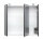 Badezimmer Spiegelschrank 3-türig Salona 70cm | mit LED-Beleuchtung anthrazit