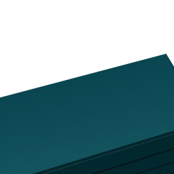 Kommode PATET 90cm breit | mit 4 Schubladen | petrolblau matt