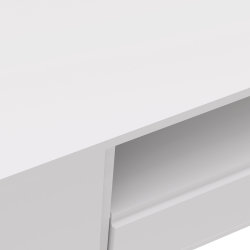 Eck TV-Lowboard PATET 100cm | mit Schublade, Klappfach und offenem Fach | weiß matt