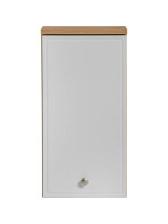 Badezimmer Hängeschrank Somoza 87cm | 1 Türe & 1 Einlegeboden | eiche-weiss