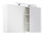 Badezimmer Spiegelschrank VITENA 100cm |  MDF 2-türig mit LED-Beleuchtung | weiß