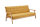 Schlafsofa Skandinavisch 190cm | Massivholz mit Strukturstoff, klappbar | senfgelb