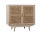 Kommode NATURAE 67cm | mit 2 Türen, Fronten Rattangeflecht | Holz naturell