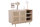 Sideboard NATURAE 100cm | mit 2 Türen & 3 Fächern, Fronten Rattangeflecht | Holz naturell