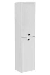 Badezimmer Hochschrank HABANA | 2-türig 170cm hoch | weiss-matt