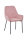 Esszimmerstuhl 2-er Set | Strukturstoff & Metall | dusty pink