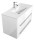 Badmöbel Waschtisch LAUREL 100cm | inklusive Waschbecken | weiß-hochglanz