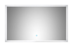 Badezimmer LED Spiegel 100x60 cm mit Touch Bedienung