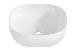 Aufsatz-Waschbecken SLIM WHITE 50cm | Keramik | weiß