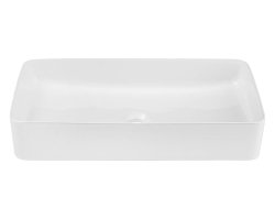Aufsatz-Waschbecken EDGE WHITE 61cm | Keramik | wei&szlig;