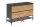 Badmöbel Stand-Waschtisch Posadas 4-120cm | Abdeckplatte grau | dunkelgrau-eiche