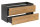 Badmöbel Stand-Waschtisch Posadas 2-120cm | Abdeckplatte eiche | dunkelgrau-eiche