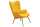 Relaxsessel DRAUNA aus Webstoff | ergonomisch, mit Armlehnen | gelb