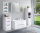 Waschplatz VITENA 100cm breit | Waschtisch mit Keramikbecken | weiß-hochglanz