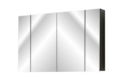 Spiegelschrank POSADAS 4-t&uuml;rig 120cm | optional LED-Beleuchtung | graphit-grau