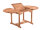 Gartentisch rund Teakaroo 120 x 120cm mit Auszug | Teakholz