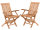 Gartenset 5-teilig Teakaroo mit Auszieh-Tisch180 x 100cm | Teakholz