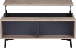 Wohnmöbel Set 4-teilig MAILBOX | Modern & Skandinavisch | natur - blau-grau