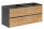 Badmöbel Hänge-Waschtisch Posadas 4-120cm | Abdeckplatte eiche | dunkelgrau-eiche
