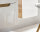 Waschplatz ARUBA mit 2 Schubladen 80cm Breite - amerikanische Eiche - wei&szlig; hochglanz