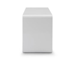 Beistelltisch / Regalelement WhiteCube 90 x 45cm | weiß-hochglanz