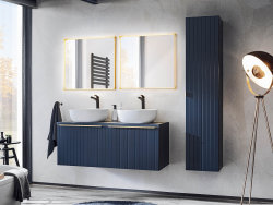 Badezimmer Waschplatz Bluskand 60cm | zum Unterbau inkl. Oberplatte | Deep Blue
