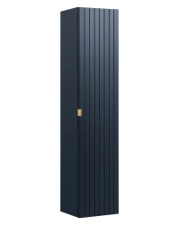 Badezimmer Set 3-teilig BLUSKAND 140cm | inkl. Aufsatz-Waschbecken weiß | Deep Blue