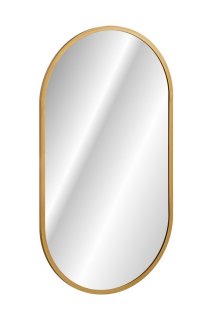 Badezimmer Spiegel Bluskand 50cm x 90cm mit LED Beleuchtung | goldfarben