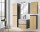Badmöbel Badset Posadas 2-teilig 80cm III | Waschplatz & Spiegelschrank | dunkelgrau-eiche