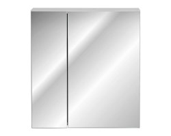 Badezimmer Set 4-teilig Whitskand 60cm | inkl. Einbauwaschbecken | weiß - grau-eiche