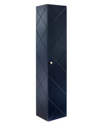 Badezimmer Set 3-teilig BLUMOND 90cm | Keramik Einbau-Waschbecken | Dark Blue