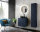 Badezimmer Set 4-teilig BLUMOND 90cm | Keramik Einbau-Waschbecken | Dark Blue