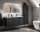 Badezimmer Set 3-teilig BLACKENED 60cm | inkl. Einbau-Waschbecken weiß | schwarz