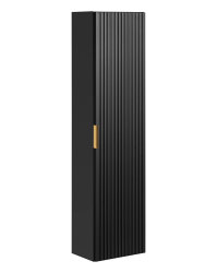Badezimmer Set 3-teilig BLACKENED 80cm | inkl. Aufsatz-Waschbecken S/W | schwarz