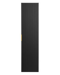 Badezimmer Set 3-teilig BLACKENED 80cm | inkl. Aufsatz-Waschbecken S/W | schwarz