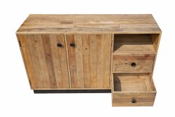 Sideboard &quot;Old Pine&quot; 140cm Breite | Pinie recycled