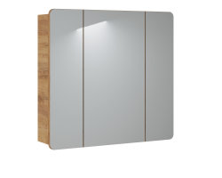 Badezimmer Spiegelschrank ARUBA 3-türig 80cm |...